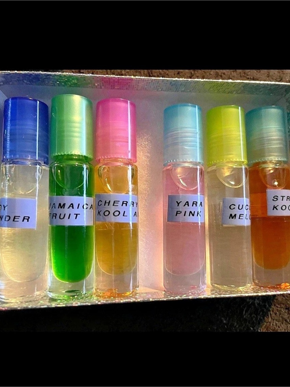 Six-Piece Fragrance Set - Body Oils -Multicolor NWT